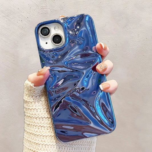 Plating Blue Phone Case