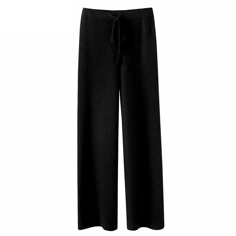 Loose Wool Knitted Trousers