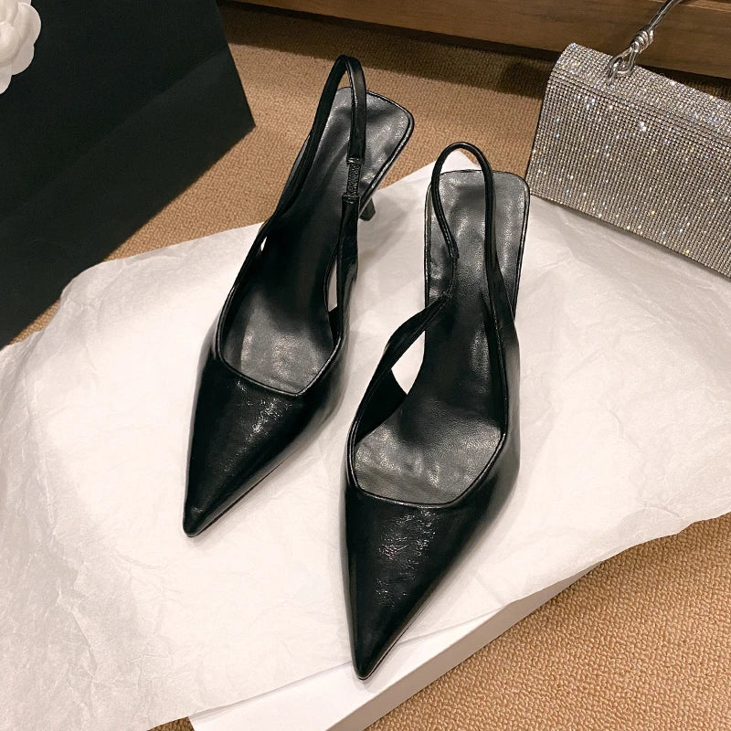 Pointed Toe Heeled Sandals