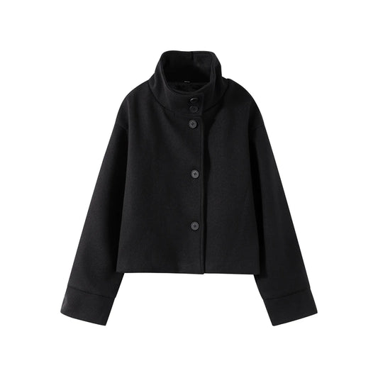 Stand Collar Short Jacket