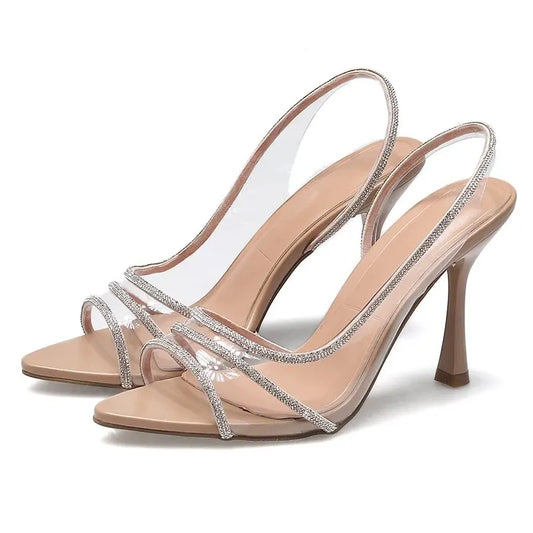 Transparent Heeled Sandals