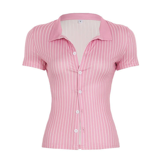 Stripe Short Sleeve Shirt